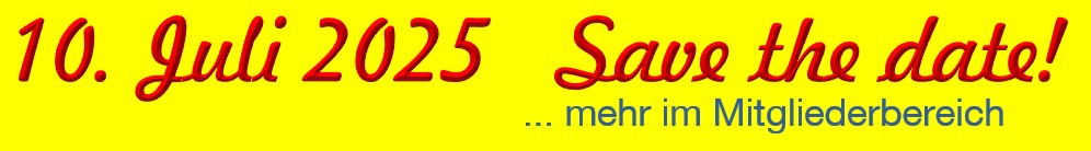 9. Juli 2025 -- Save the Date!